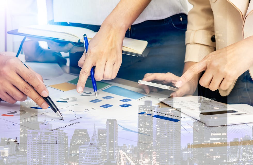 Leadership vision manage business to recover due to coronavirus economic depression crisis. Risk change management Consult think strategy to team plan for marketing sale budget due to transformation